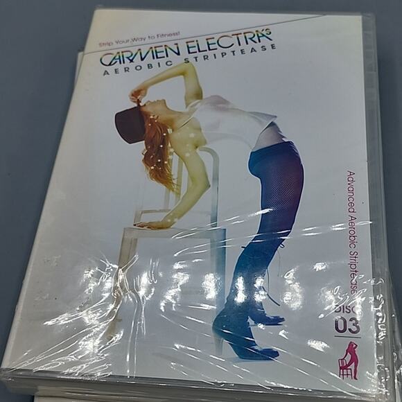 Carmen Electra Aerobic Striptease Dance Workout Lot of 3 DVDs 2, 3, & 5 Sealed - Picture 8 of 12